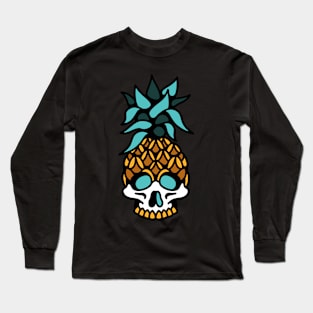 Skull pineapple Long Sleeve T-Shirt